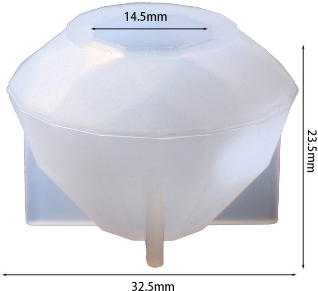 기하학 구형 병 마개 수지 금형 보석 모양 레드 와인 에폭시 실리콘 DIY 주조 공예, 05 Mold 04