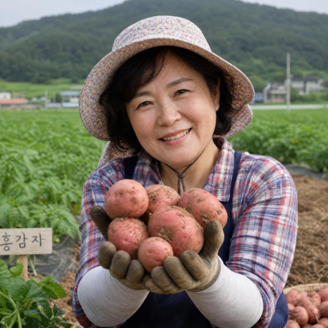 홍감자 카스테라홍감자 중 감자 알감자 5kg 왕특 햇감자홍감자, 1개, 5kg(왕특)