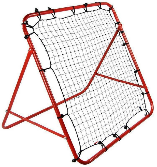 足球反彈門，便攜式框架設計簡易組裝穩固耐用室內外通用提升運動樂趣, 足球反彈門1米紅色, 1個