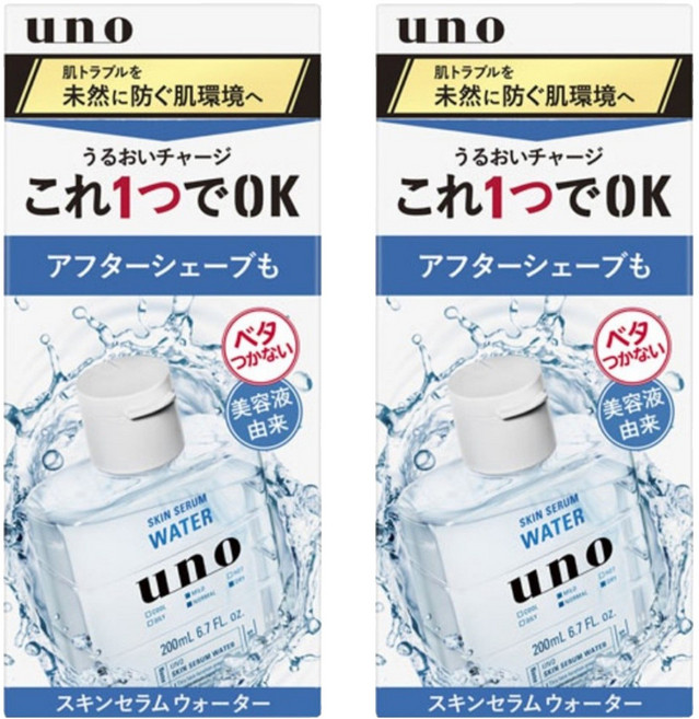 우노 스킨 세럼 워터, 200ml, 2개