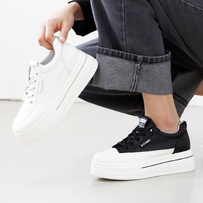 여성 키높이 발편한 운동화 스니커즈 통굽 (6cm) 페리크