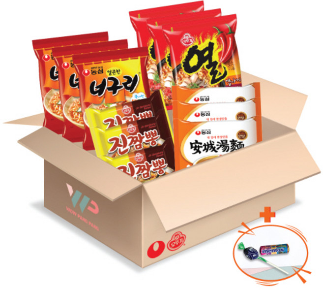 농심 오뚜기 봉지라면 혼합세트 4종 12봉입 너구리 3개입+안성탕면 3개입+진짬뽕 3개입+열라면 3개입 총12봉입 멘토스+투시팝캔디 사은품 2종 증정, 1개