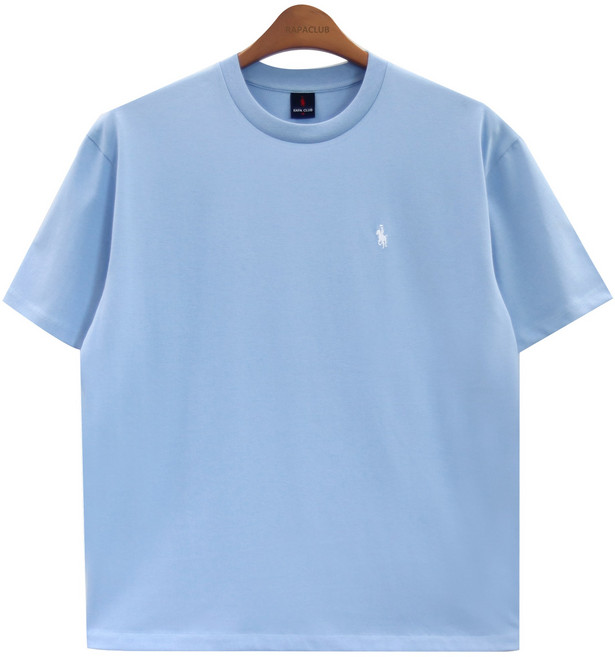 라파클럽 남녀공용 세미 오버핏 쿨링 라운드넥 반팔티