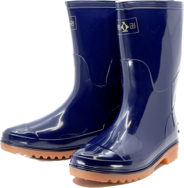 펭귄 고무장화 반장화 네이비