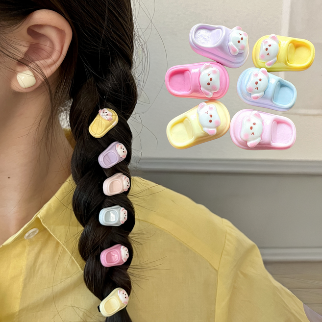 [HANNAL] 미니 집게핀 6P 세트 멍멍이 슬리퍼