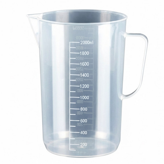 싱글레이드 튼튼한 PP 비커, 2000ml, 2개