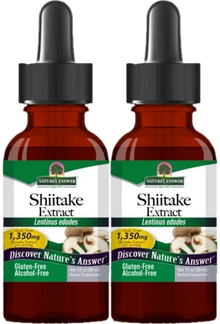 네이처스앤서 고흡수 표고버섯 추출물 1350mg 액상 액체, 2개, 30ml - 쿠팡