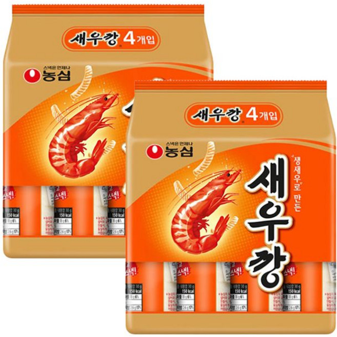 농심 새우깡 미니팩, 30g, 8개