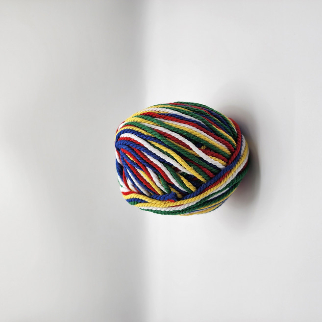 오색실 팔찌 재료 불교 용품 합격 부적 소원 행운, 2개, 오색중(85g)