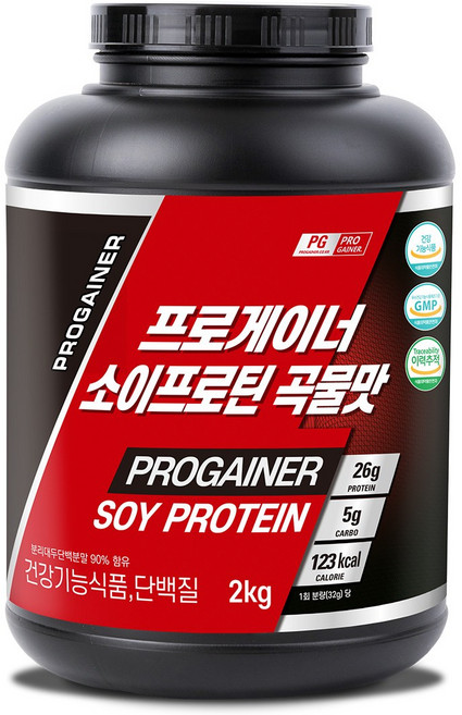 프로게이너 소이프로틴 곡물맛 분리대두단백질 콩단백 프로틴보충제, 2kg, 1개