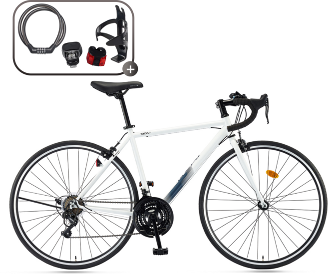 2026년 삼천리 700C 랠리 100 로드자전거, 1개, 166cm, 펄 화이트(440)