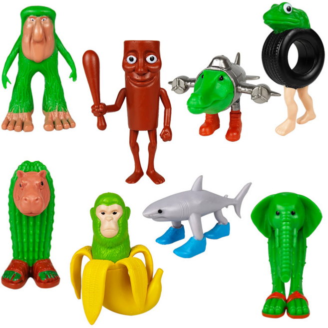 vsyoy 이탈리안 브레인롯 Italian brainrot 캐릭터 피규어 인형 세트, 1세트