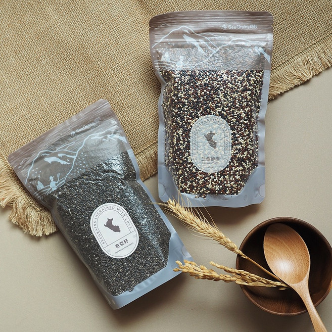 晰穀 奇亞籽 300g 藜麥300g 真空包裝 祕魯 五穀雜糧 養生食材, 1個, 單組超優惠