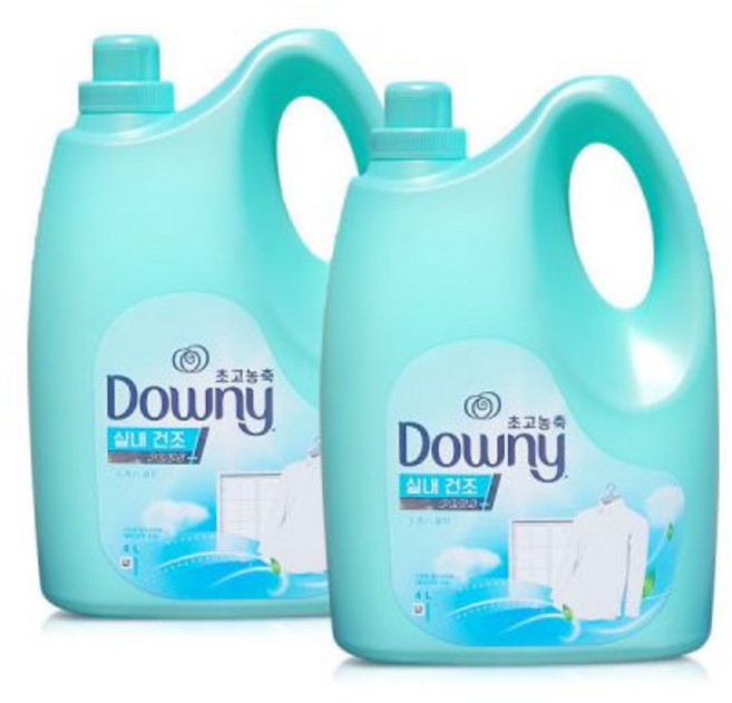 다우니 섬유유연제 실내건조 플러스 4L 2개