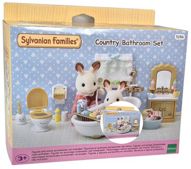실바니안패밀리 베이직 욕실 세트 여아장난감