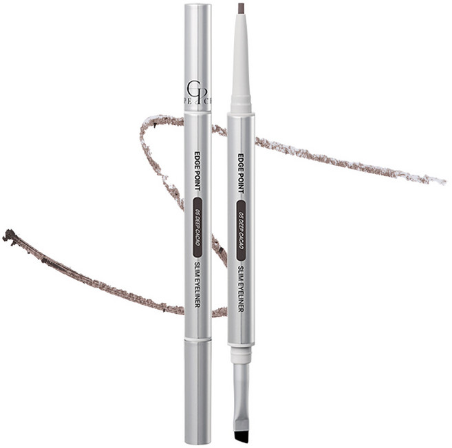 [듀얼브러쉬] 치페 엣지 포인트 슬림 아이라이너 스머지 프루프, 1개, 05 딥카카오