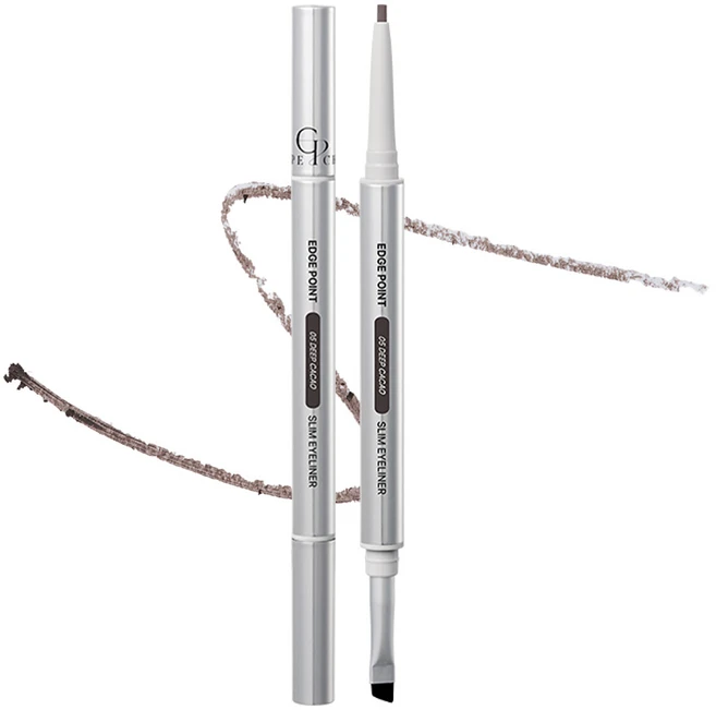 [듀얼브러쉬] 치페 엣지 포인트 슬림 아이라이너 스머지 프루프, 1개, 05 딥카카오 - 쿠팡