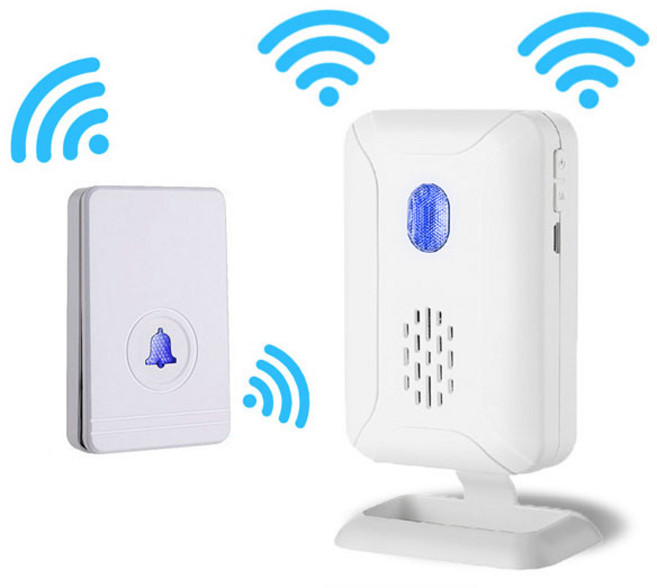 무선 방수 도어벨 현관벨 초인종 차임벨 호출벨 JNHKR, 2. 무선 도어벨(초인종) 세트(송신기+수신기+건전지), 1개