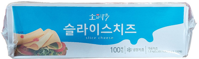 오늘은 식자재 동원 체다슬라이스치즈 1.8kg (100매), 1개