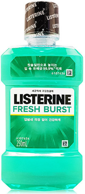 문구사무/리스테린 (후레쉬 버스트/250ml), 250ml, 1개