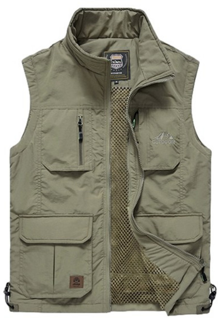 남성용 선빛 안드라 아웃도어 포켓 수납 조끼