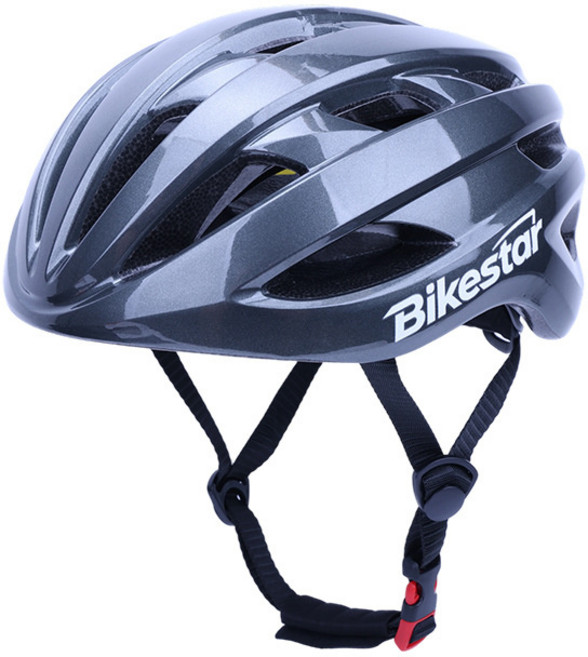 Bikestar 自行車頭盔, 可調頭圍52-62cm × 冷銀灰 × 1個