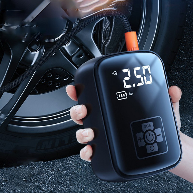 CABULE 자동차 타이어 공기주입기 휴대용 무선에어펌 다용도 에어펌프, 무선 에어펌프(프리미엄), 1개