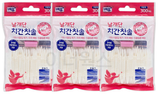 네오 날개단 치간칫솔 대용량 세트, 1개입, 1개