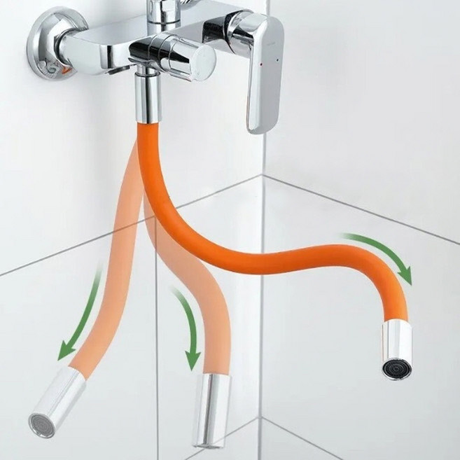 코브라 수전 수도 연장 자바라 호스 화장실 정원 야외 베란다 호수 360도 회전, 20_블랙, 1개