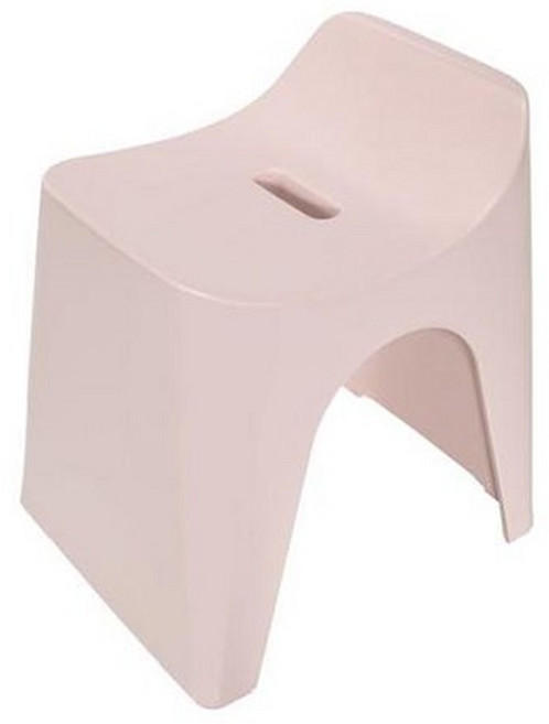 휴바스 투명 목욕용 바스스툴, 파스텔 핑크 2개