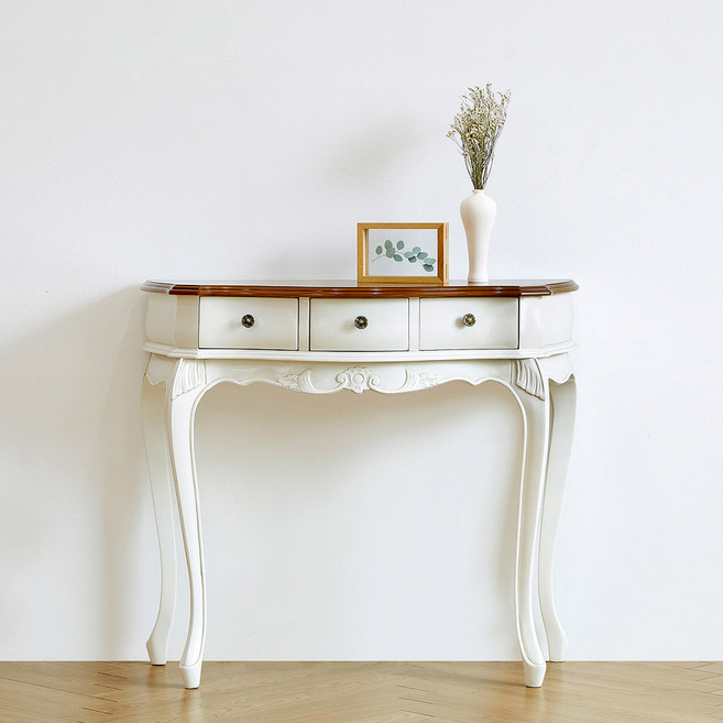 유캐슬 에든 엔틱 마호가니 콘솔_착불배송, 아이보리