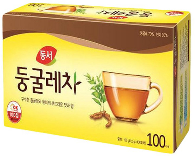 동서 둥글레차 100T, 1개, 100개입, 1.2g