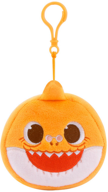 핑크퐁 아기상어 가방고리 봉제인형, 10cm, 오렌지, 1개