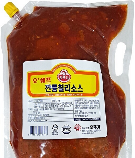 오쉐프 깐풍칠리소스, 1개, 2kg