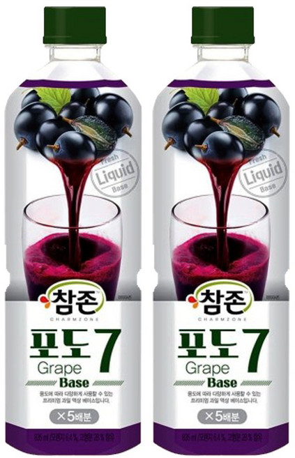 참존식품 포도7베이스 835ml, 2개