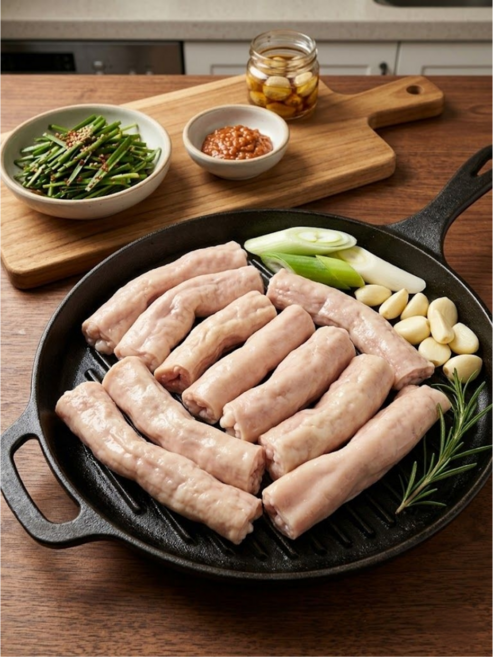 소대창 냉동소대창 1kg 구이용 곱창 대창 캠핑용 대창구이 업소용 소대창, 1개