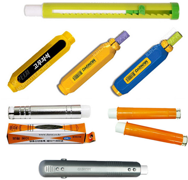 플라스틱 알루미늄 홀더 초크홀더 자석초크 분필홀더, 01)문교 집게식멀티초크홀더5본