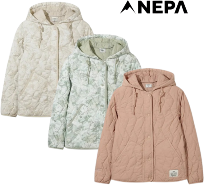 [100%매장정품/특가] 네파 여성 써모퍼프 후디 패딩 7M20962 / 날씬해보이는 간절기 누빔 퀼팅 자켓