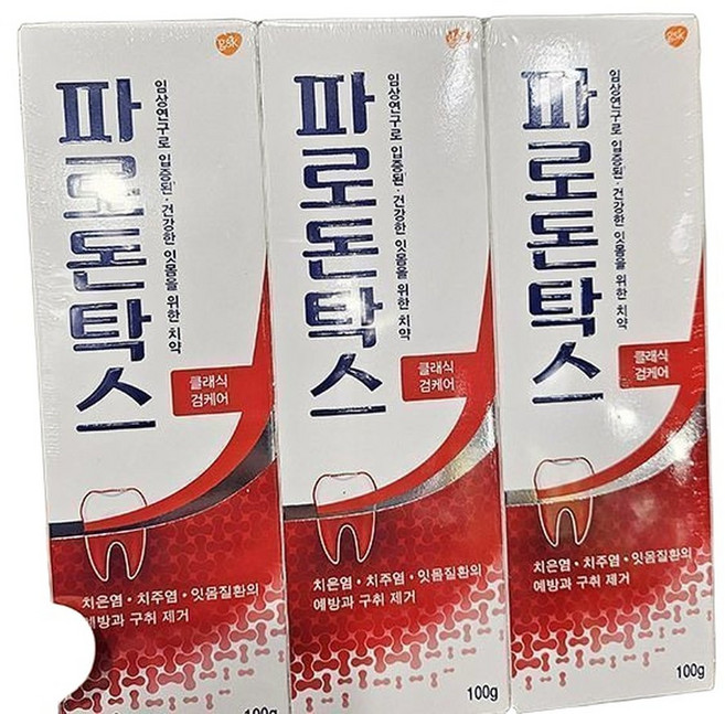 파로돈탁스 데일리 후로라이드 클래식 검케어 치약 100g x 6개