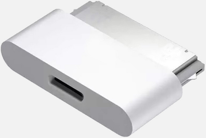 에이링크 호환용 A폰 A패드 C타입 변환 30핀 젠더 충전용 ACTYP30-J (구매전 아래 상세페이지 설명 참고) c to c 케이블 사용불가, 1개, (C타입) to (30pin)변환젠더(WHITE), 26mm