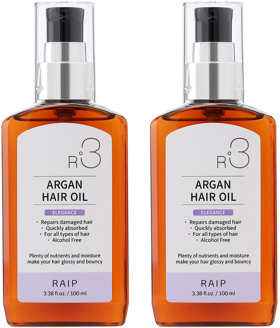 라입 R3 아르간 헤어 오일 엘레강스, 100ml, 2개