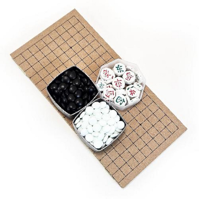 6형제바둑 6형제 9mm 인효소석세트 접이식 접판 바둑판 장기판 바둑알 장기알 바둑판세트 장기세트