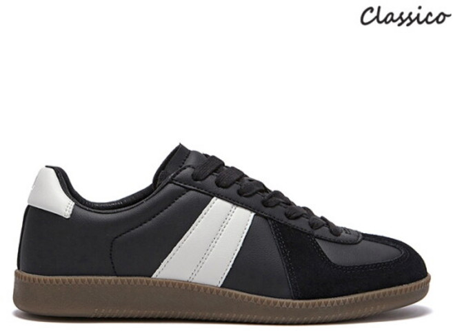 [클라시코] 하이쿠션 밀리터리 독일군 스니커즈 블랙