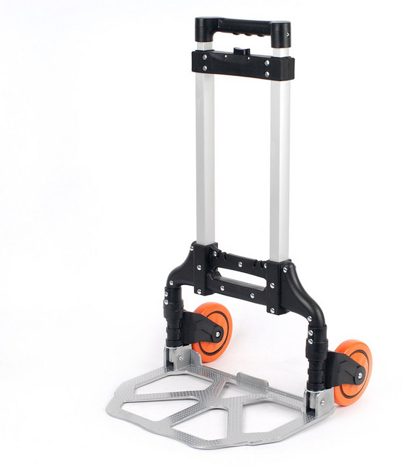 에이치앤아이 접이식 핸드카트 MI-HCW90 적정하중90kg 낚시용카트 슬림 핸드트럭, 블랙, 1개