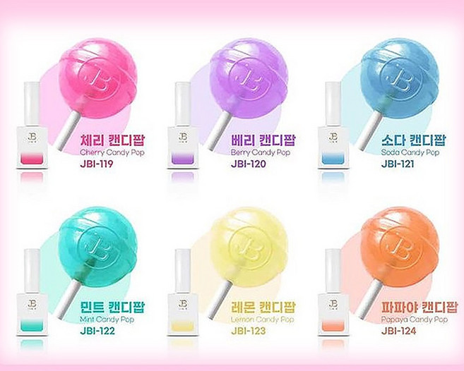 그라시아 진비 캔디팝 시럽젤 6종 세트, 1개