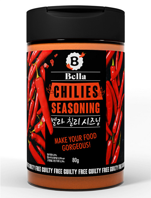 벨라 제로 칠리시즈닝, 80g, 1개