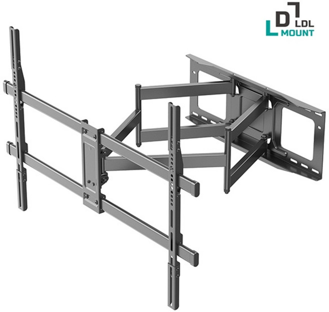 (엘디엘 마운트) 벽걸이형 거치대 삼성 LG 특대형 풀모션 TV브라켓 75인치 85인치 98인치 APL-96TVD (42~100형), 1개
