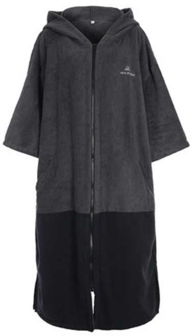 서브22 커플 판초타월 비치 물놀이 대형 후드수건 가운, 다크그레이블랙, 1개