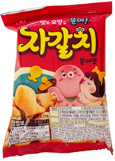 자갈치 문어맛, 30g, 24개