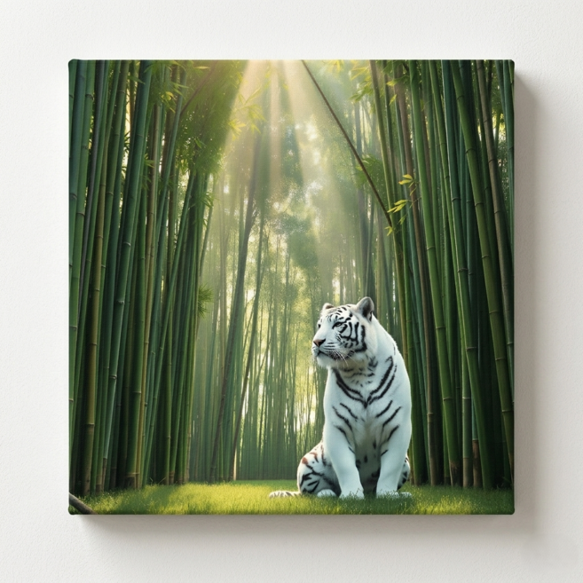 호랑이 돼지 토끼 해바라기 풍수 재물 액자 40x40cm 캔버스 인테리어 집들이 개업 선물, 1개, 캔버스액자